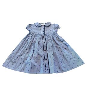 Rachel Riley Girl's Navy Anchor Button-Front Dress & Bloomers Size 2Y